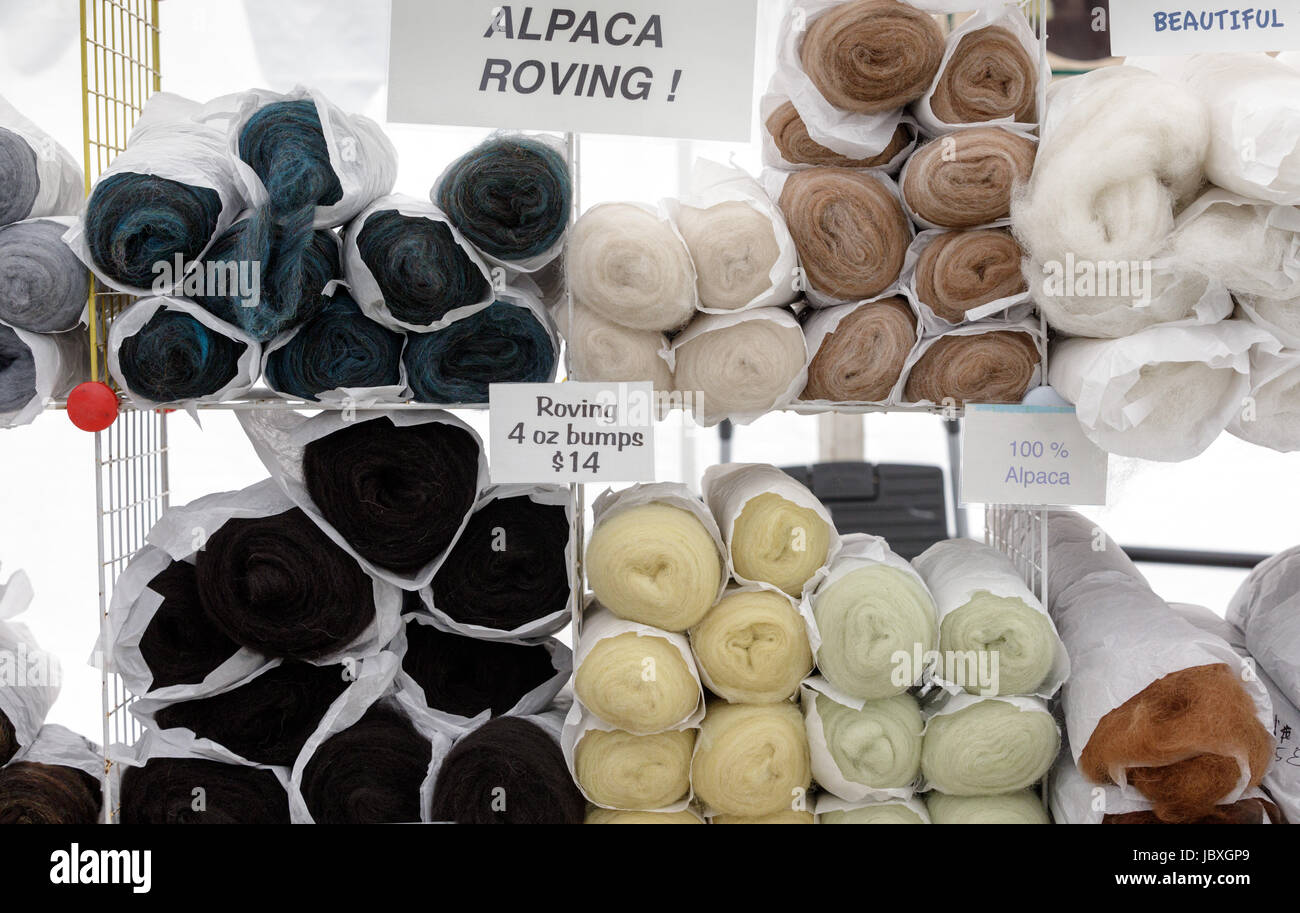BOUCKVILLE, NY, Stati Uniti d'America - 10 giugno 2017: Una delle molte colorate visualizza a fibra annuale Festival della centrale di New York. Foto Stock