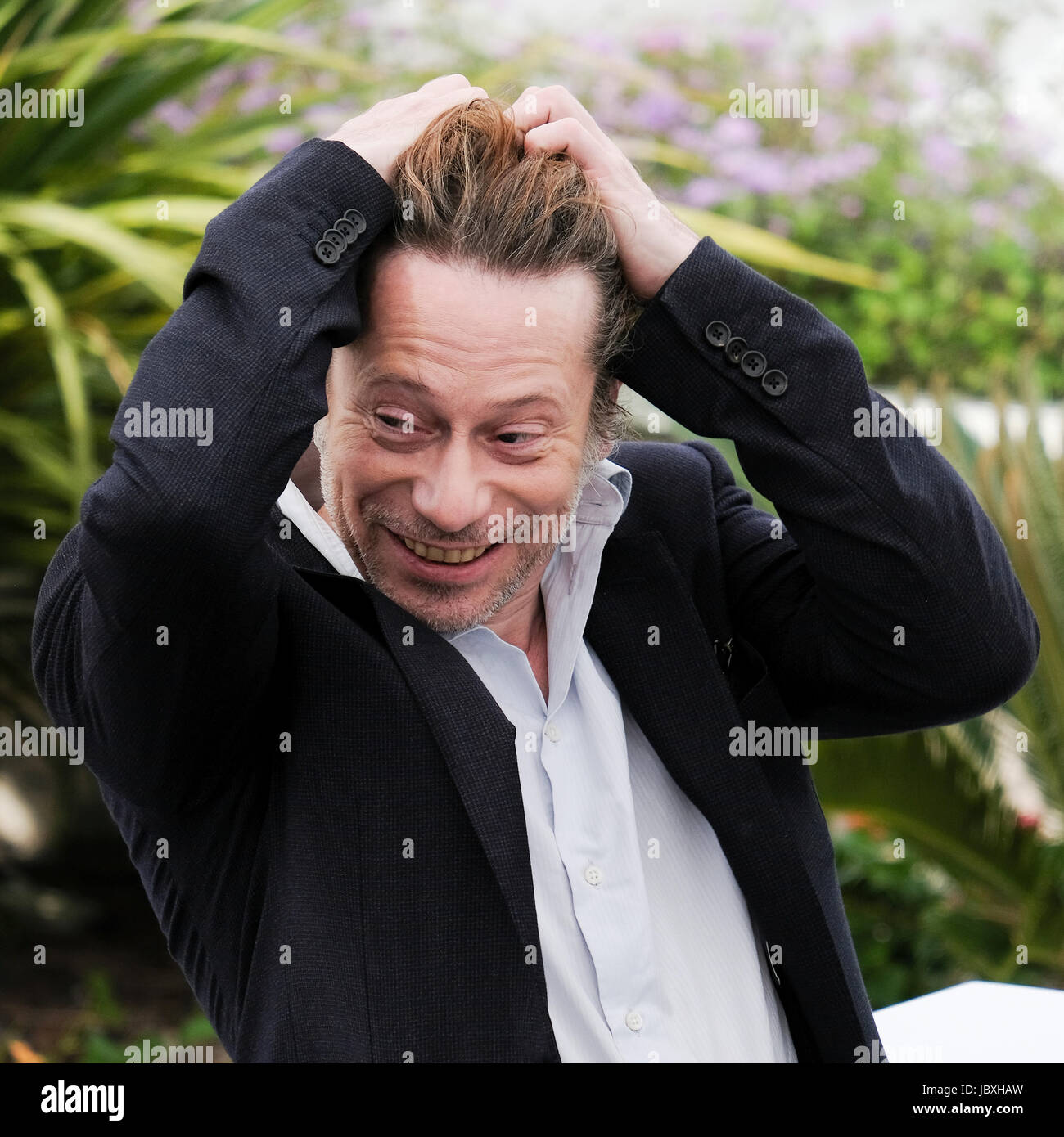 Mathieu Amalric a Barbara Photocall durante il settantesimo Cannes Film Festival presso il Palais des Festivals. Cannes, Francia - Giovedì 18 Maggio, 2017. Foto Stock