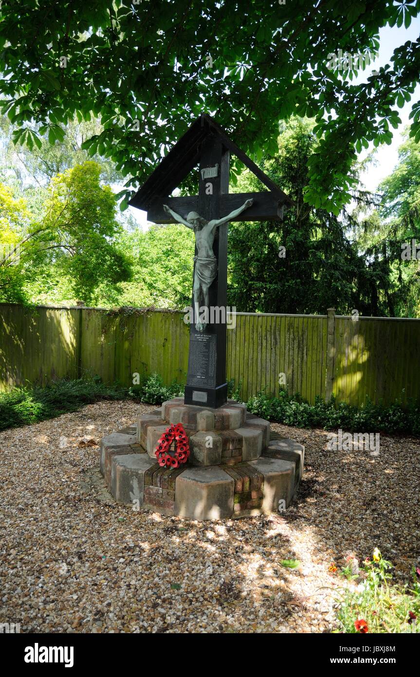 Memoriale di guerra. Aspley Guise, Bedfordshire Foto Stock