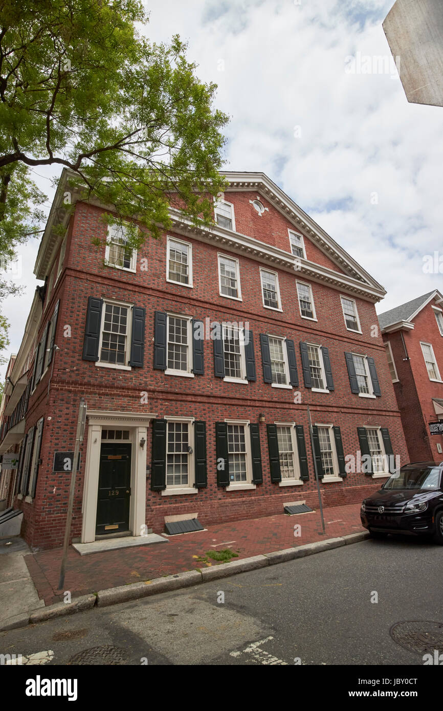 In mattoni rossi di edifici storici sviluppata in uffici su Cherry Street e 4a Philadelphia STATI UNITI D'AMERICA Foto Stock