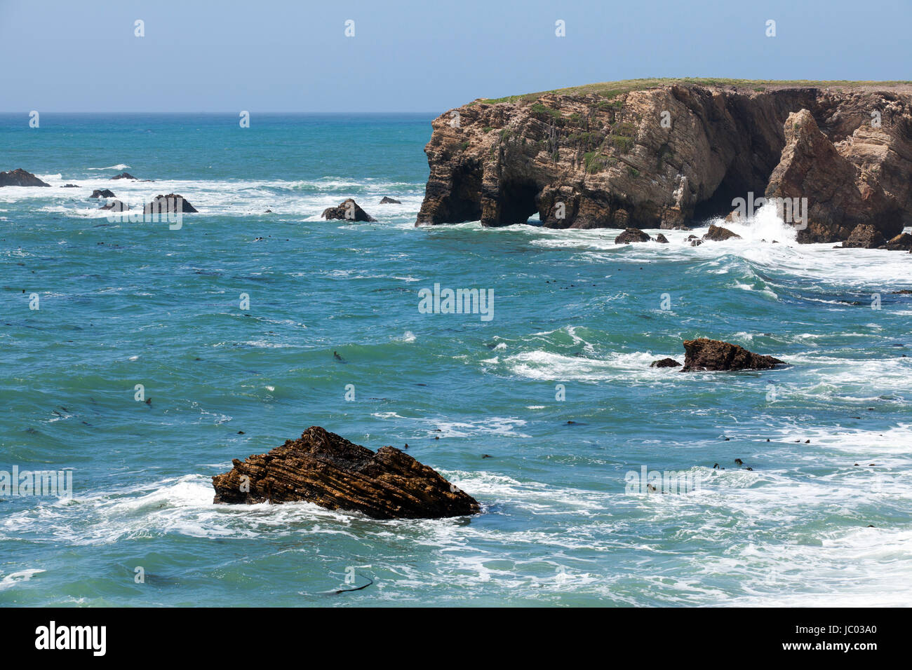 Punto stato Buchon riserva marina e punto Buchon conservazione marina Area - San Luis Obispo County, California USA Foto Stock