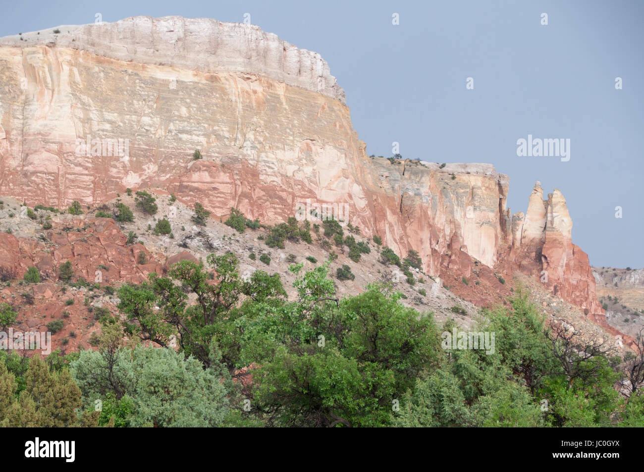 Cucina Mesa in luce nel pomeriggio, Carson National Forest, Rio Arriba County, Nuovo Messico, STATI UNITI D'AMERICA Foto Stock