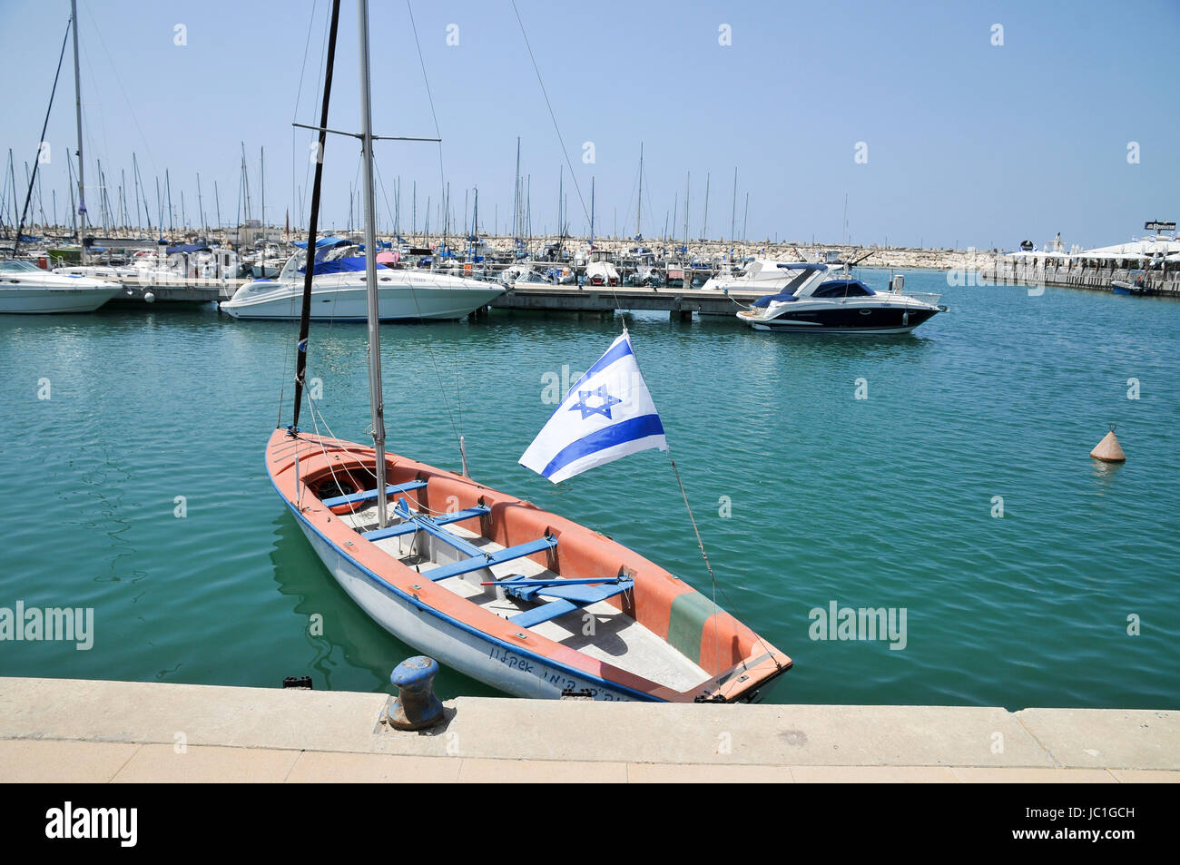 Ashkelon Marina e yacht club, Ashkelon, Israele, Foto Stock