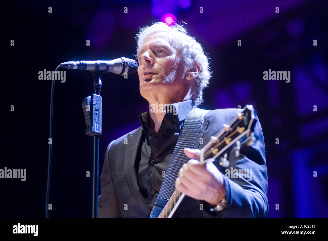 Barcellona, Spagna. 13 giugno 2017. Michael Bolton esegue in concerto al Jardins del Palau de Pedralbes a Barcellona, Spagna. Credito: SARA DURANGO/Alamy Live News. Foto Stock