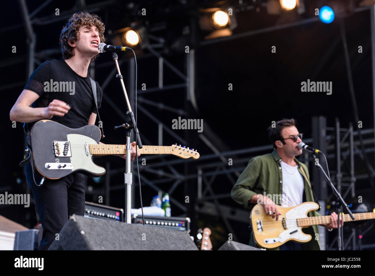 Belfast, Irlanda del Nord. 14 giu 2017 - The Kooks lanciare il Belsonic Music Festival Foto Stock