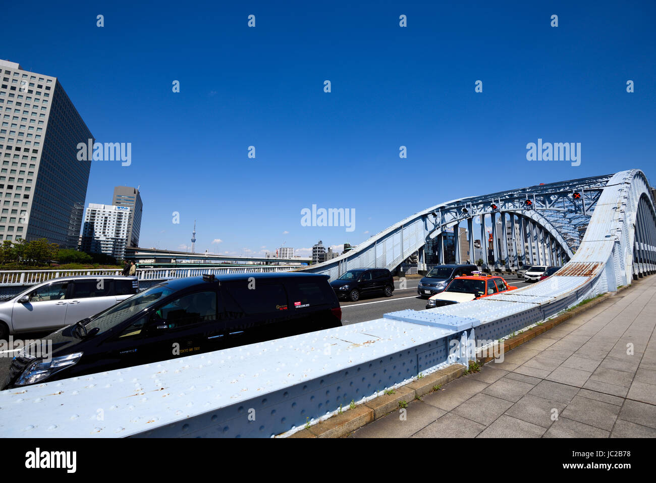 Ponte Eitai e automobili Foto Stock