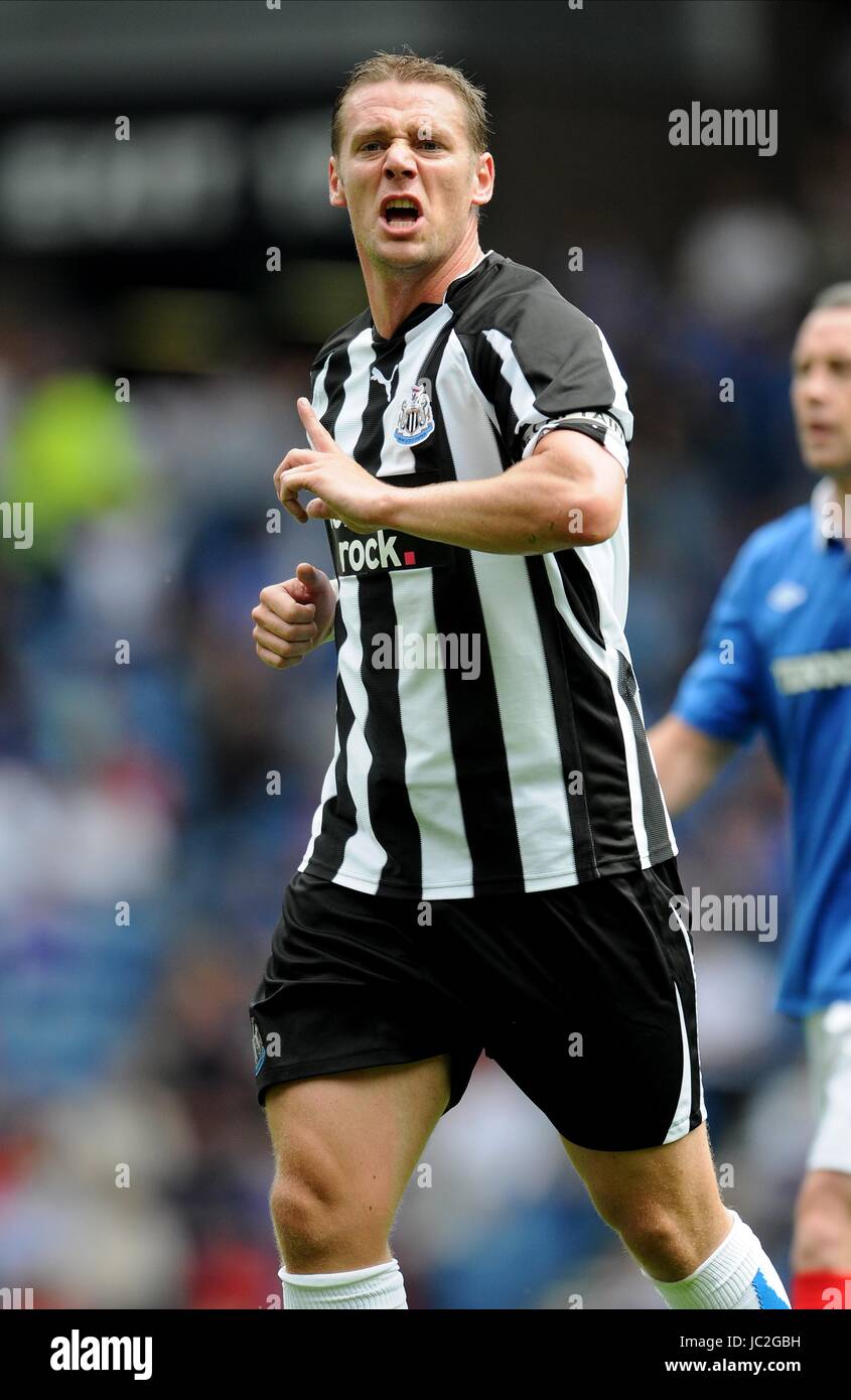 KEVIN NOLAN Newcastle United FC Newcastle United FC IBROX STADIUM GLASGOW Scozia 07 Agosto 2010 Foto Stock