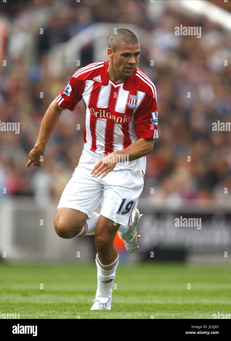 JONATHAN WALTERS Stoke City FC BRITANNIA STADIUM STOKE INGHILTERRA 21 Agosto 2010 Foto Stock