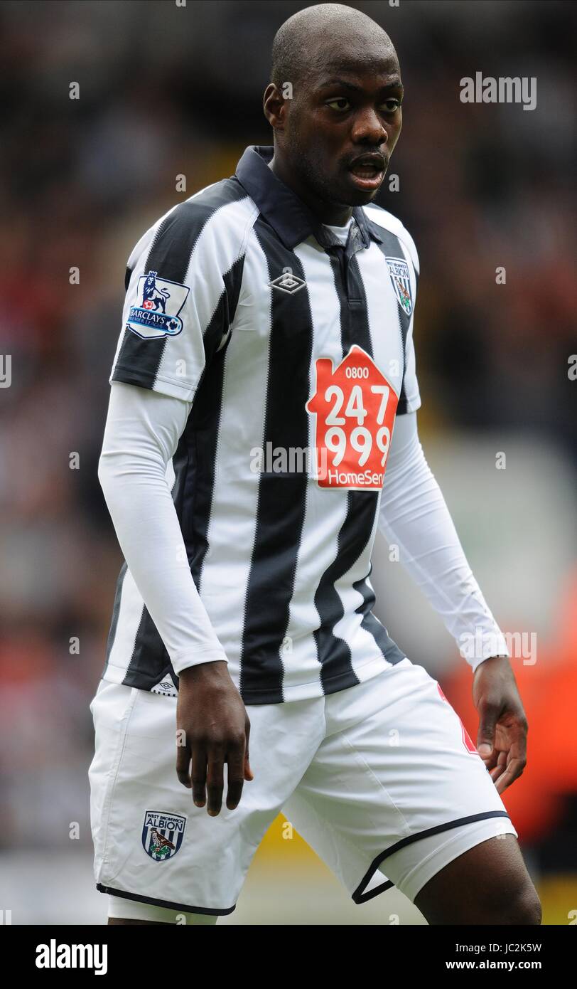 YOUSSOUF MULUMBU West Bromwich Albion FC West Bromwich Albion FC THE HAWTHORNS West Bromwich Inghilterra 21 Agosto 2010 Foto Stock