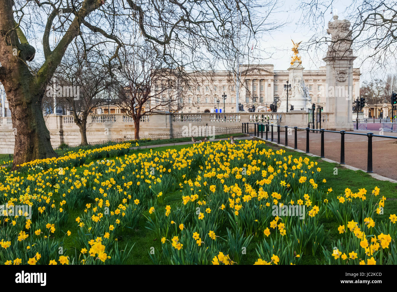 Inghilterra, Londra, St.Jame's Park e Buckingham Palace Foto Stock