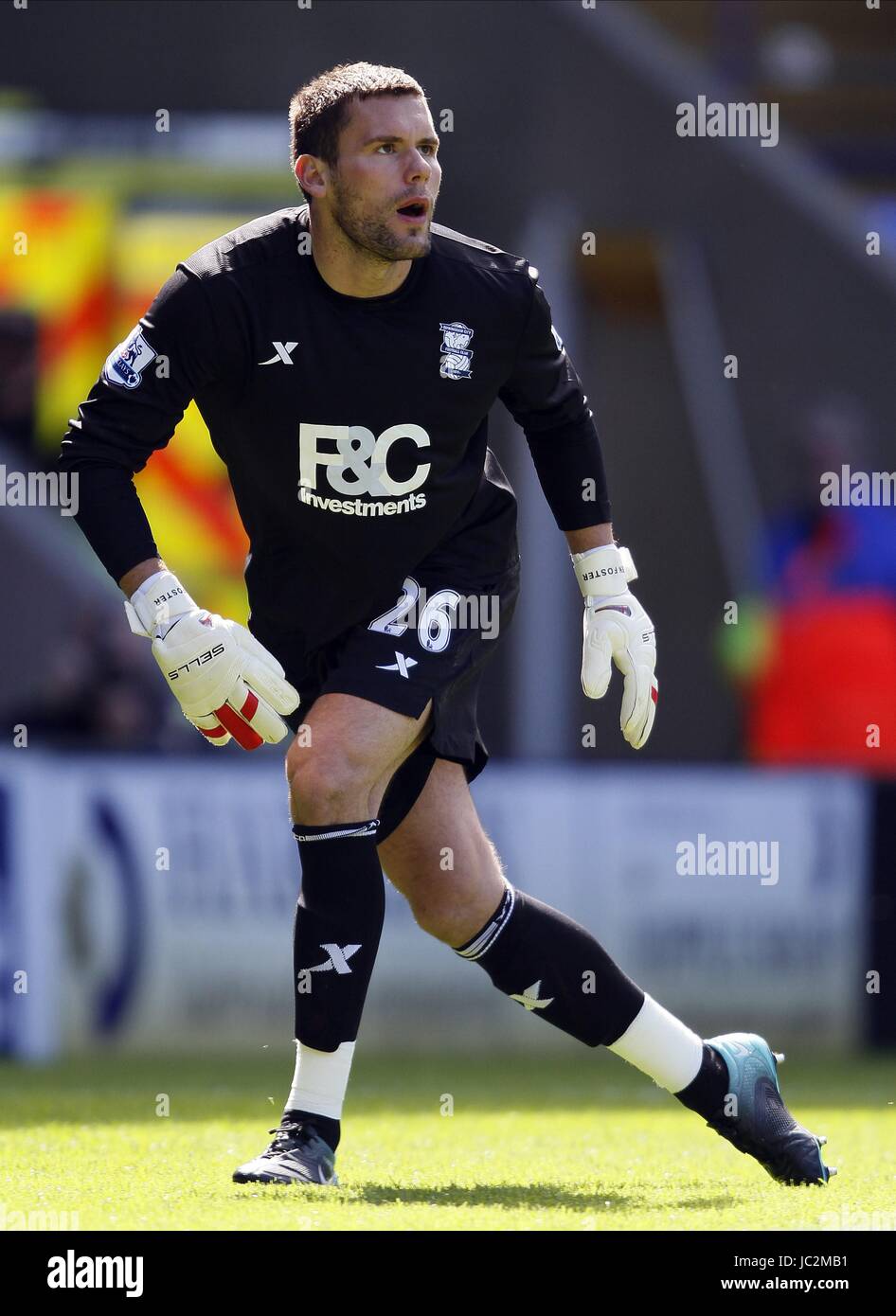 BEN FOSTER Birmingham City FC Reebok Stadium Bolton Inghilterra 29 Agosto 2010 Foto Stock