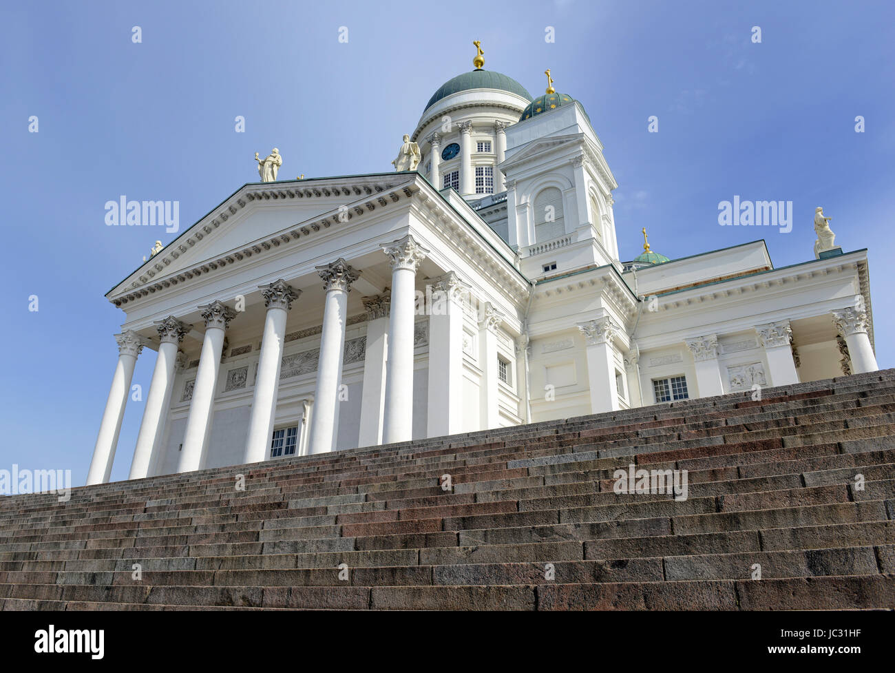 La Cattedrale di Helsinki, una chiesa luterana e landmark building nella Piazza del Senato area della città capitale della Finlandia Foto Stock