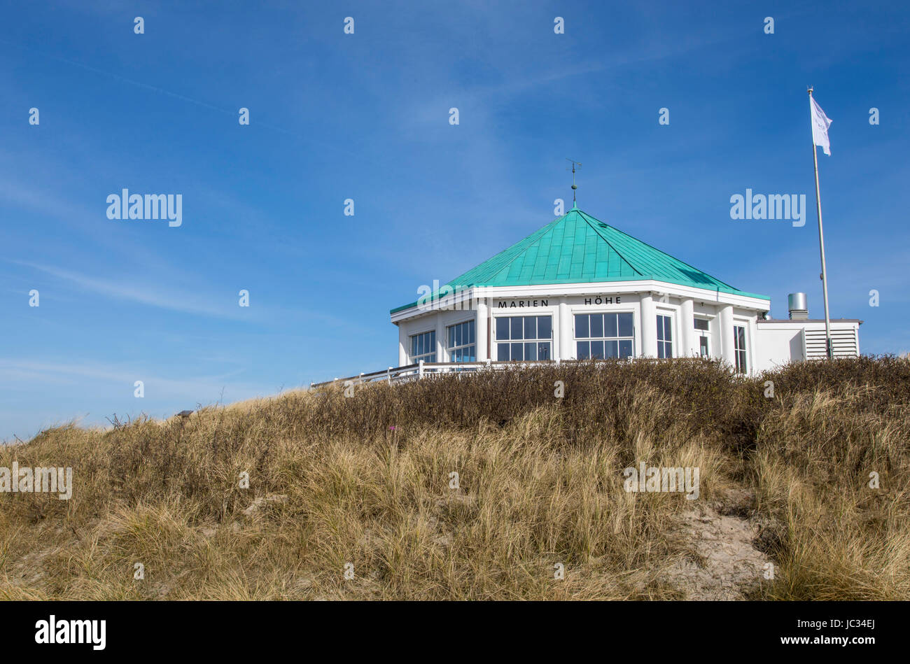 Isola del Mare del Nord, Norderney, Frisia orientale, Germania, west coast, dune, Ristorante Marienhšhe, Foto Stock