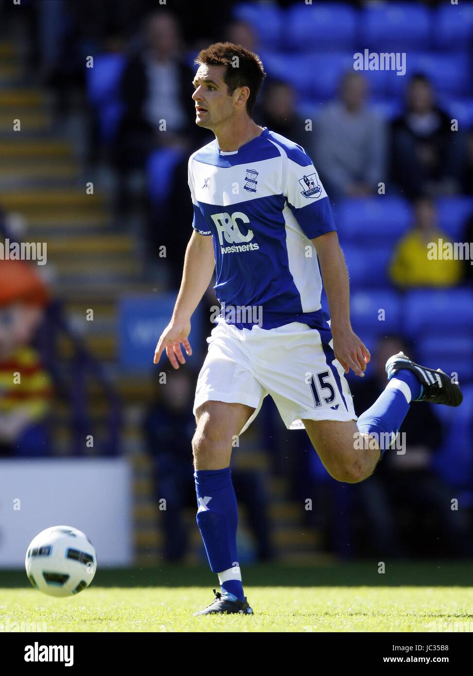 SCOTT DANN Birmingham City FC Birmingham City FC Reebok Stadium Bolton Inghilterra 29 Agosto 2010 Foto Stock