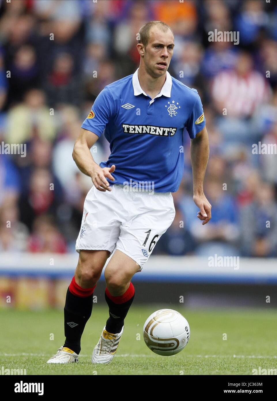 STEVEN WHITTAKER Glasgow Rangers FC Glasgow Rangers FC IBROX GLASGOW Scozia 28 Agosto 2010 Foto Stock