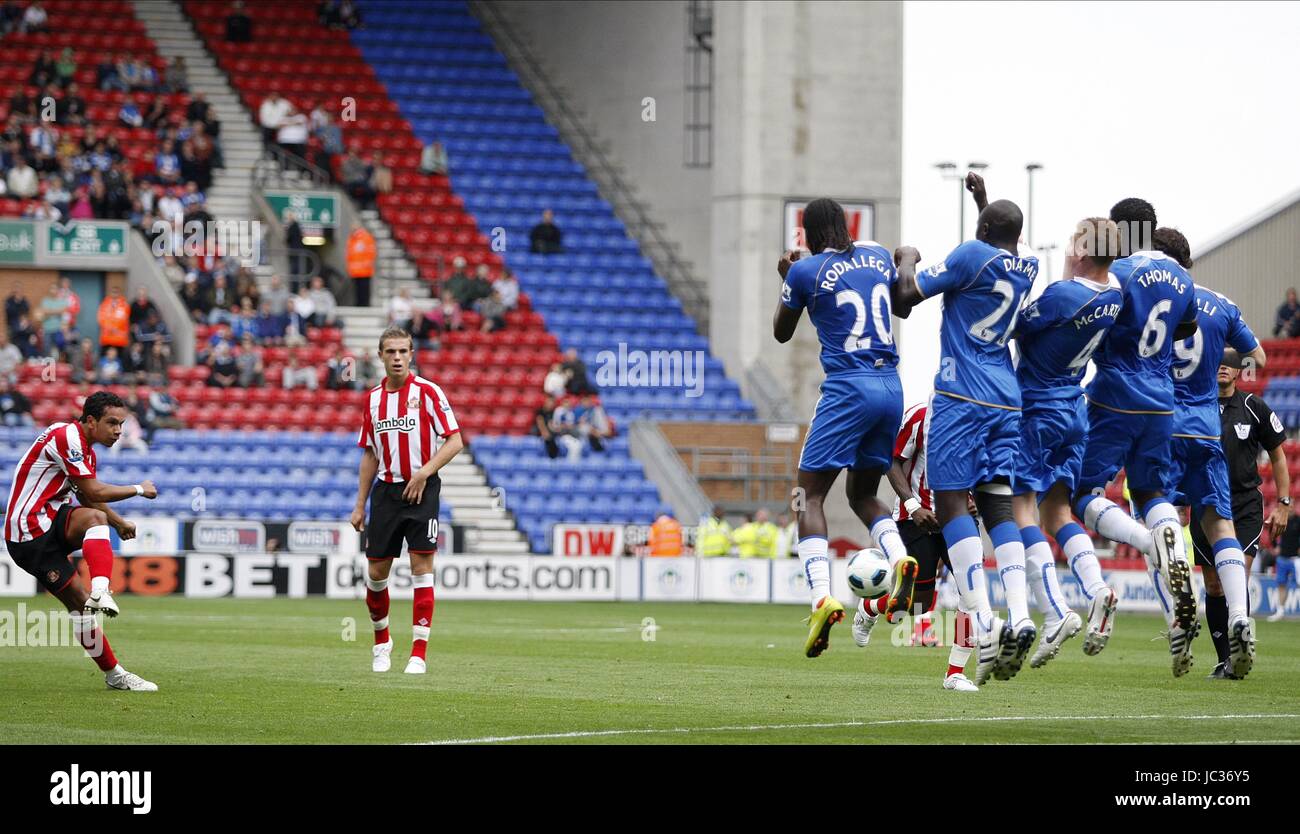 Posti vuoti nel STADIUM DW STADIUM DW STADIUM JJB Stadium WIGAN INGHILTERRA 11 Settembre 2010 Foto Stock