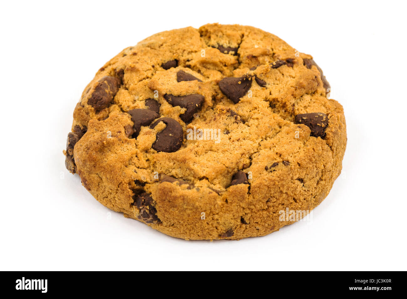 Cookie, Nahaufnahme von della Keks auf weissem Hintergrund Foto Stock