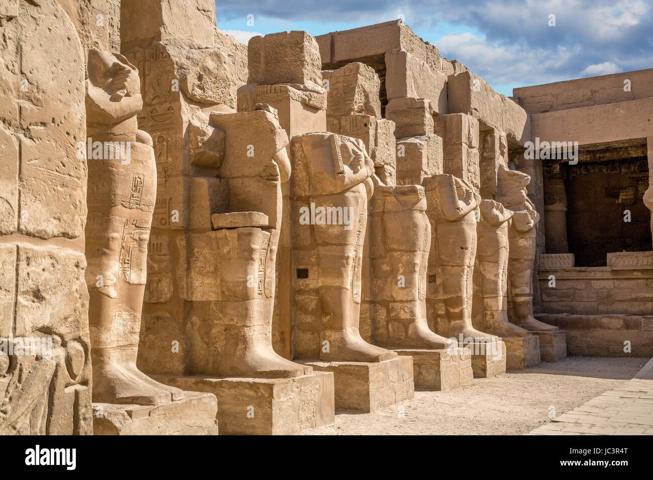 Tempio di Karnak in Egitto africa, Monumento Foto Stock