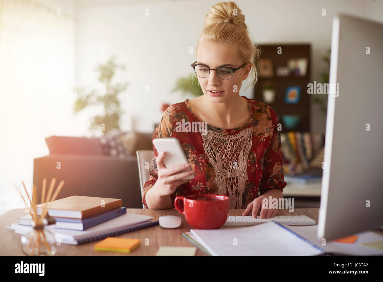 Realizzate la vostra visione per il successo del business Foto Stock