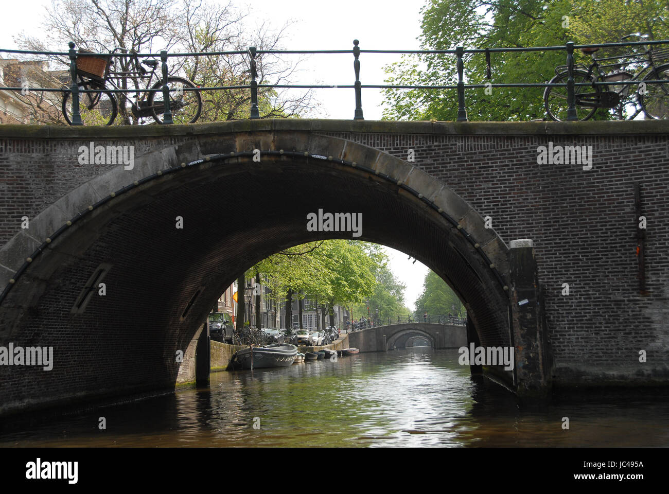 canale di Amsterdam Foto Stock