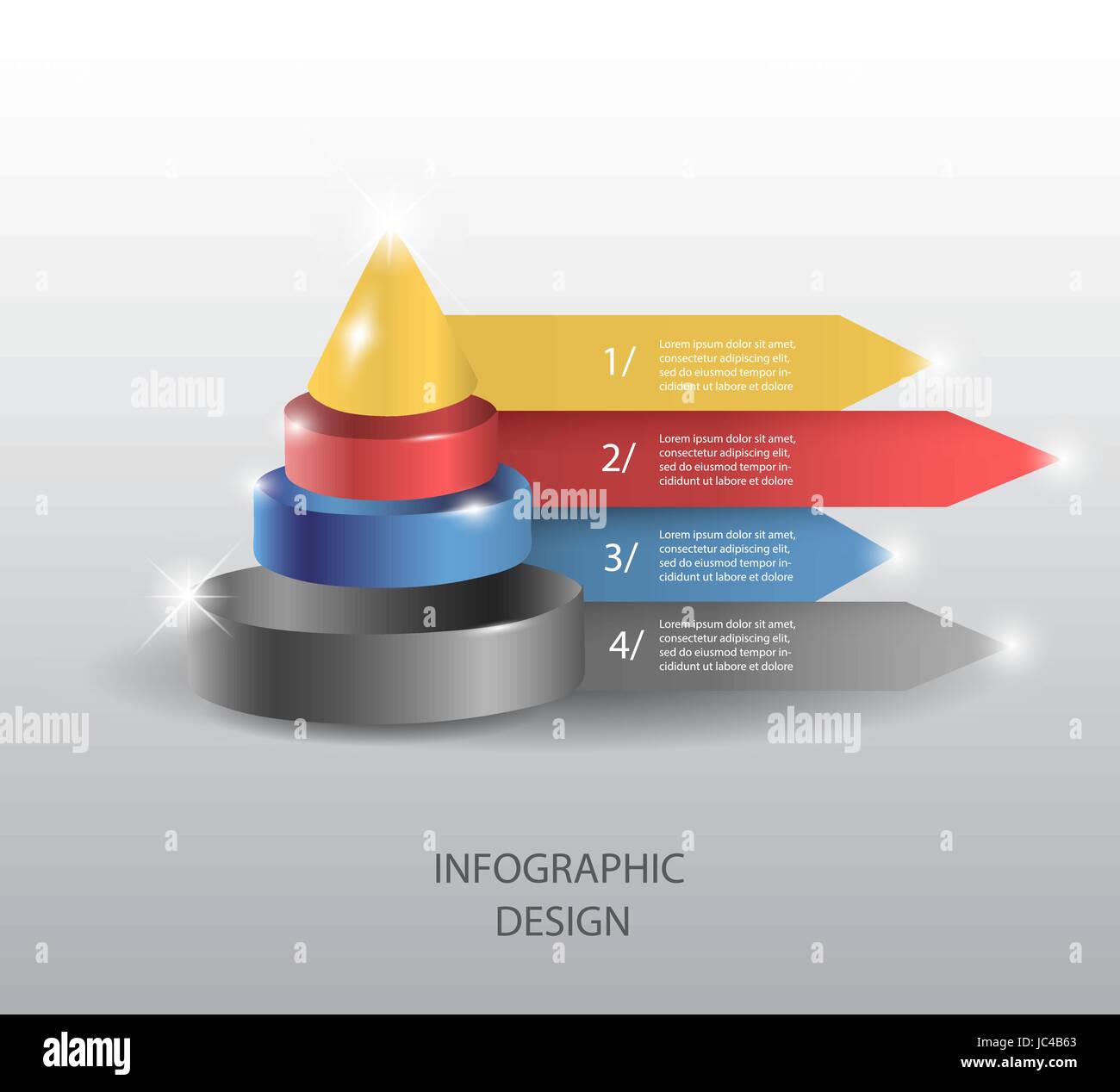 Infografico vettore o web design template Illustrazione Vettoriale