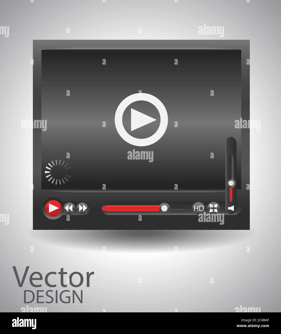 Vettore lettore video Illustrazione Vettoriale
