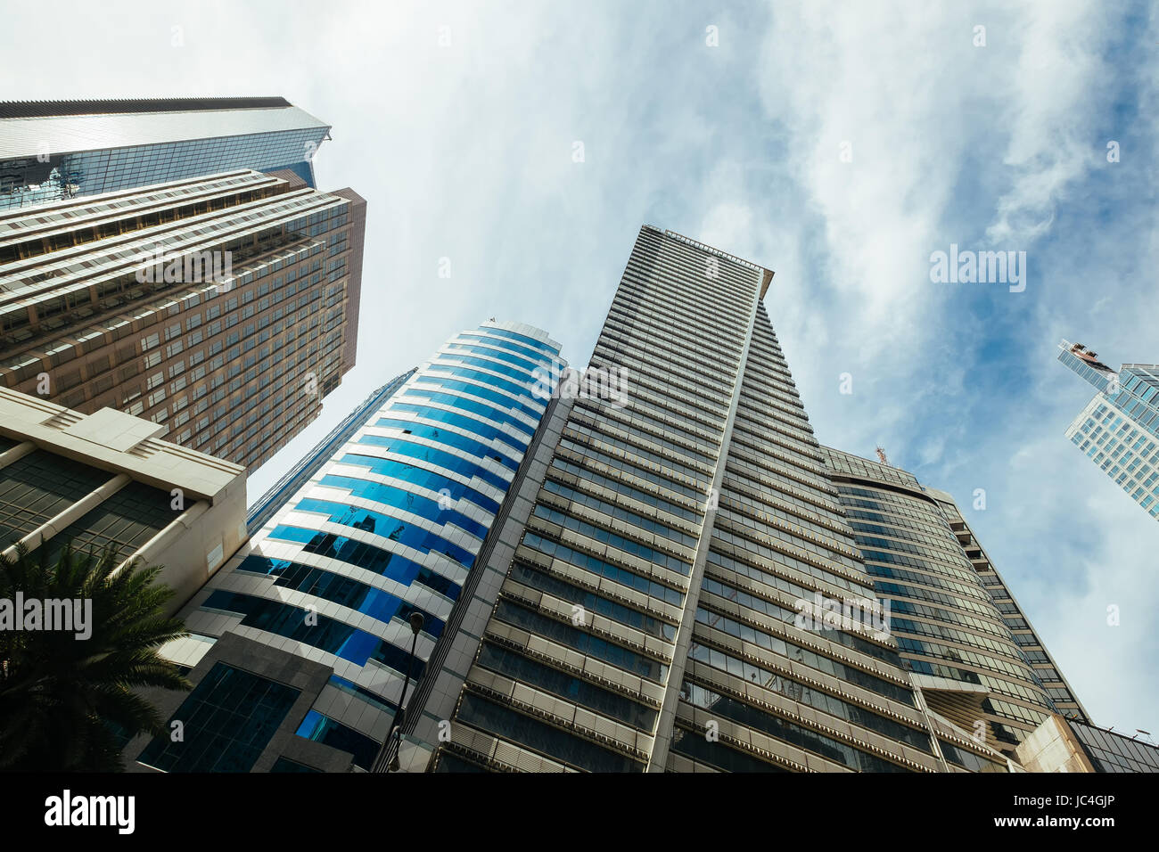 Grattacieli della città di Manila Foto Stock