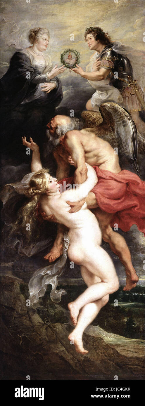 Peter Paul Rubens (1577-1640) il trionfo della verità al museo del Louvre a Parigi Foto Stock