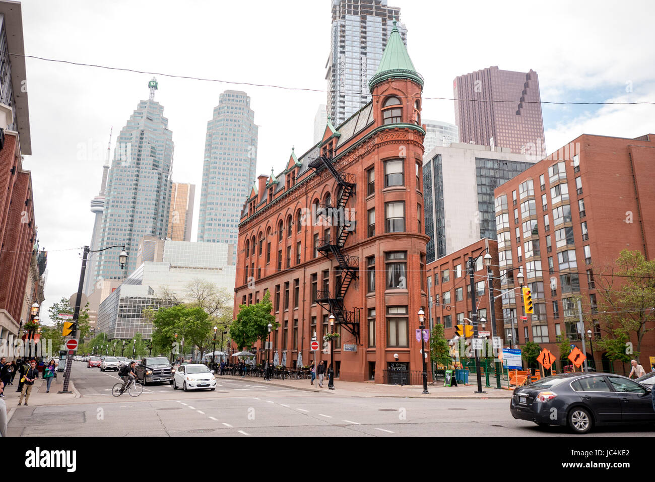 Il Flatiron Building a Toronto in Canada Foto Stock