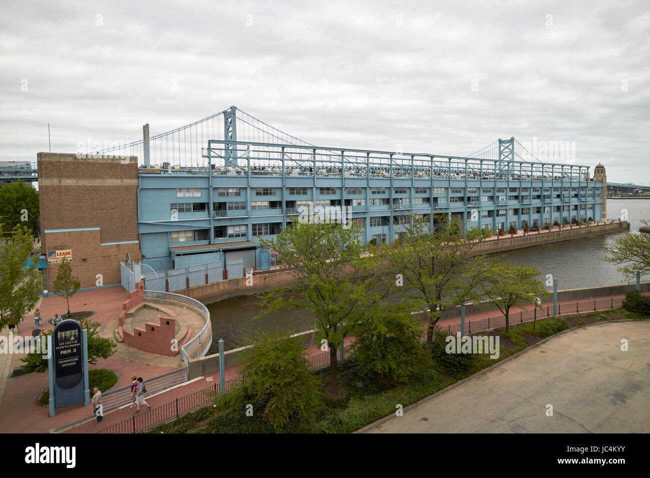 Pier 3 Penns Landing condominiums Philadelphia STATI UNITI D'AMERICA Foto Stock