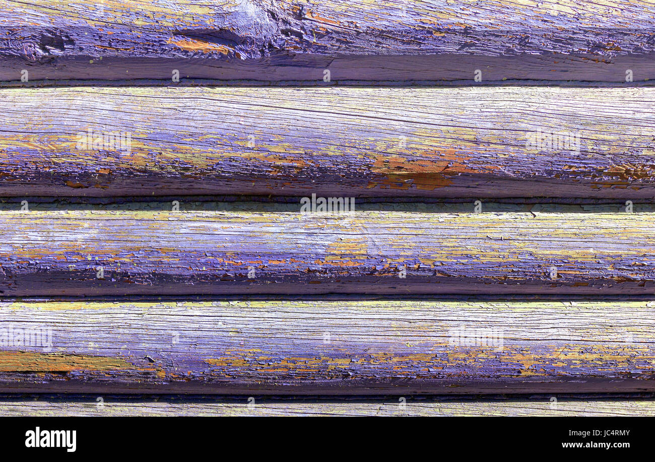 Un muro dipinto in colore lilla Foto Stock