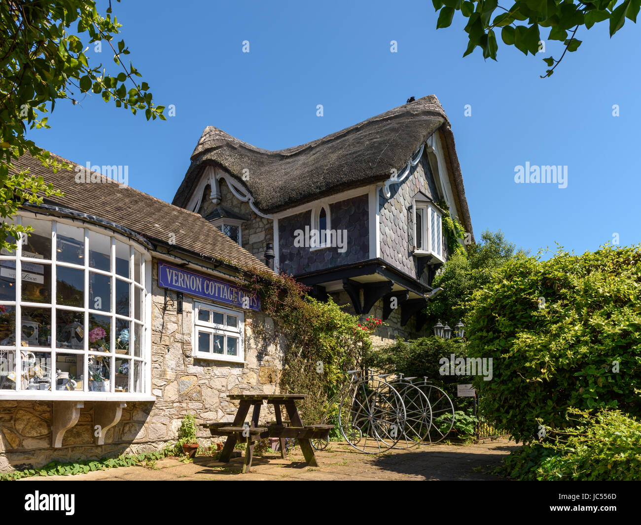 Vernon Cottage, vecchio villaggio, Shanklin, Isle of Wight, Regno Unito Foto Stock