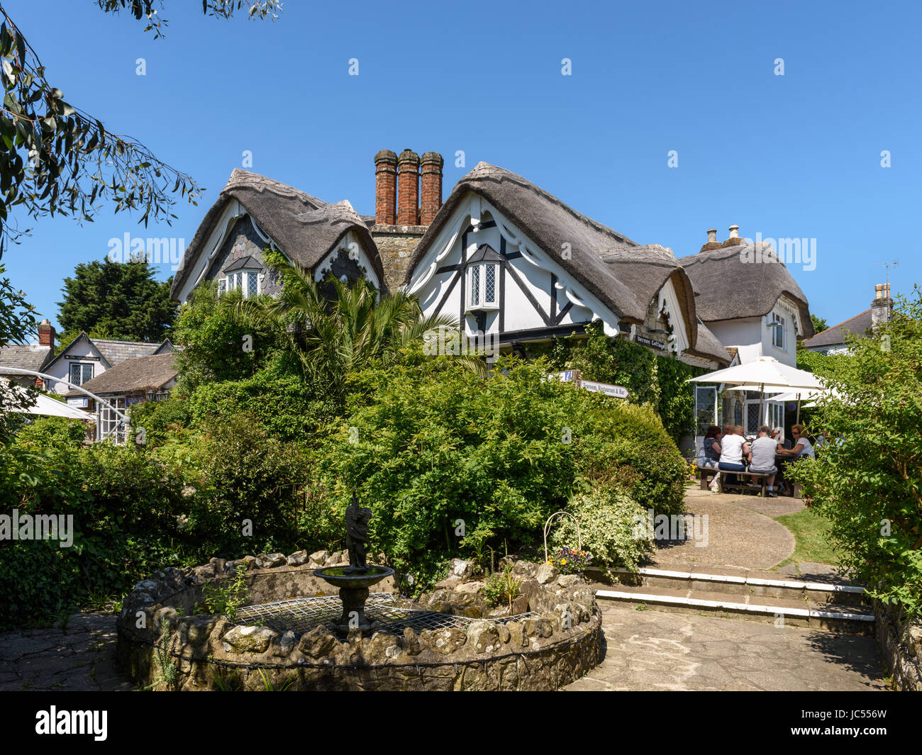 Vernon Cottage, vecchio villaggio, Shanklin, Isle of Wight, Regno Unito Foto Stock