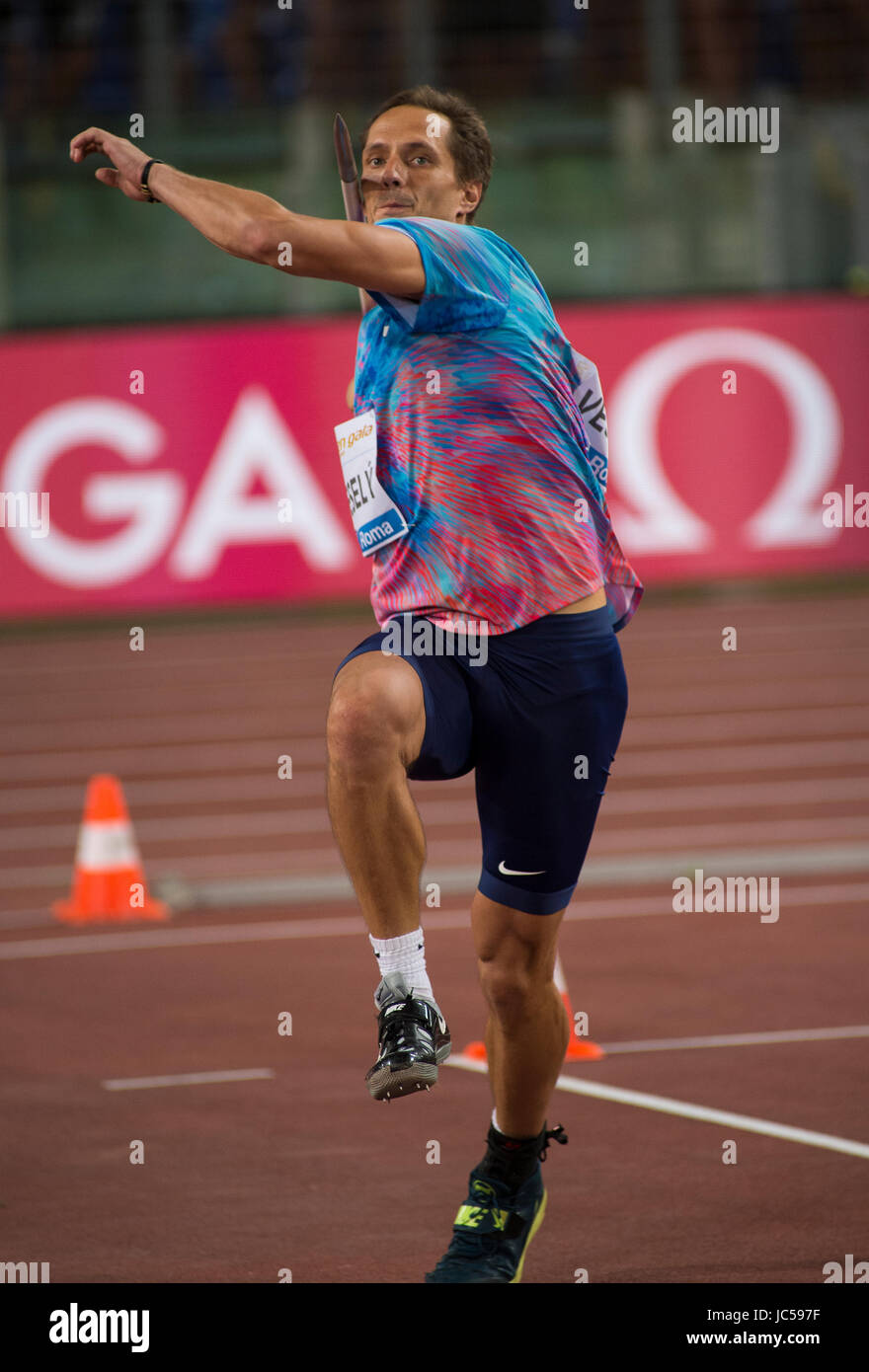 Uomini Lancio del giavellotto, Diamond League, Roma 2017 Foto Stock