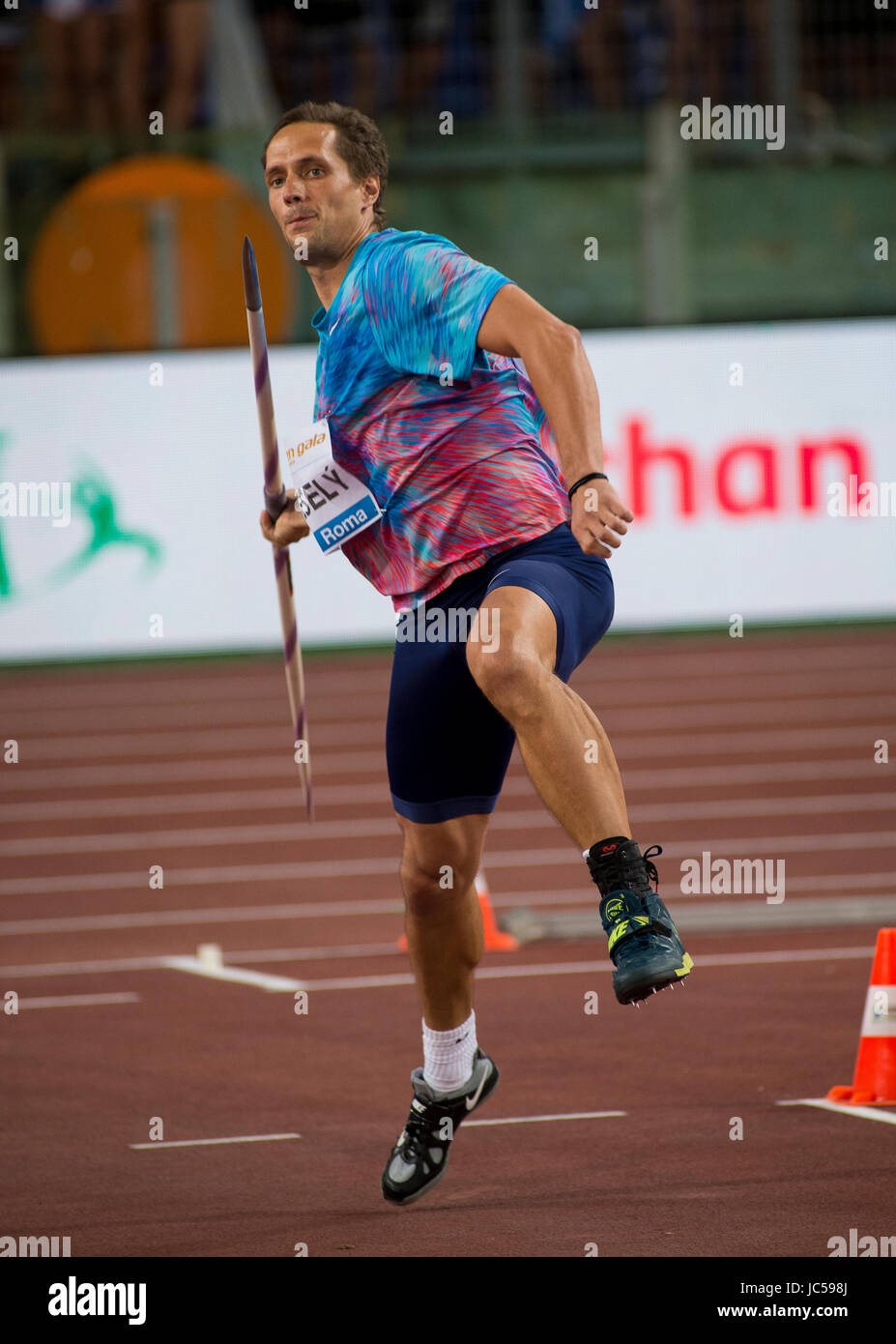 Uomini Lancio del giavellotto, Diamond League, Roma 2017 Foto Stock