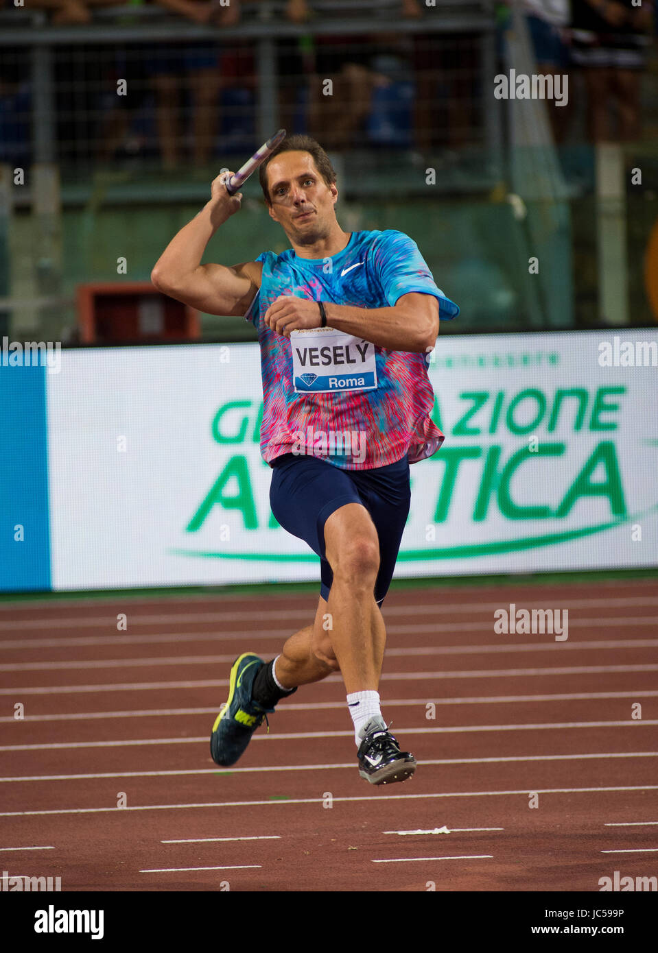 Uomini Lancio del giavellotto, Diamond League, Roma 2017 Foto Stock