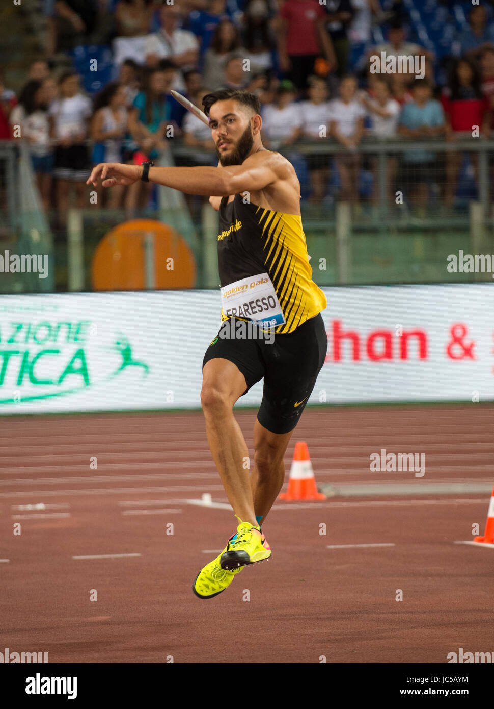 Uomini Lancio del giavellotto, Diamond League, Roma 2017 Foto Stock
