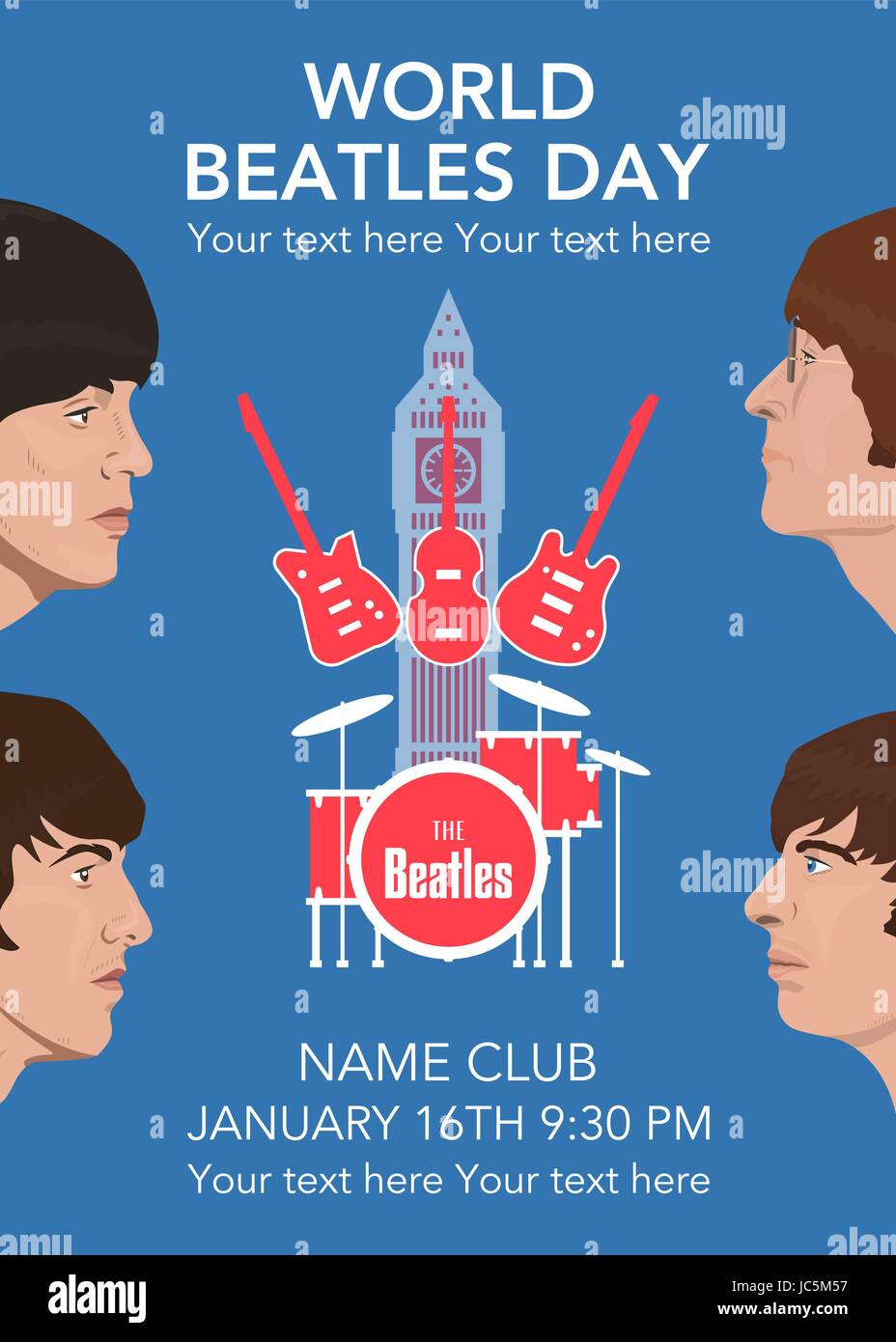 La banda dei Beatles Illustrazione Vettoriale