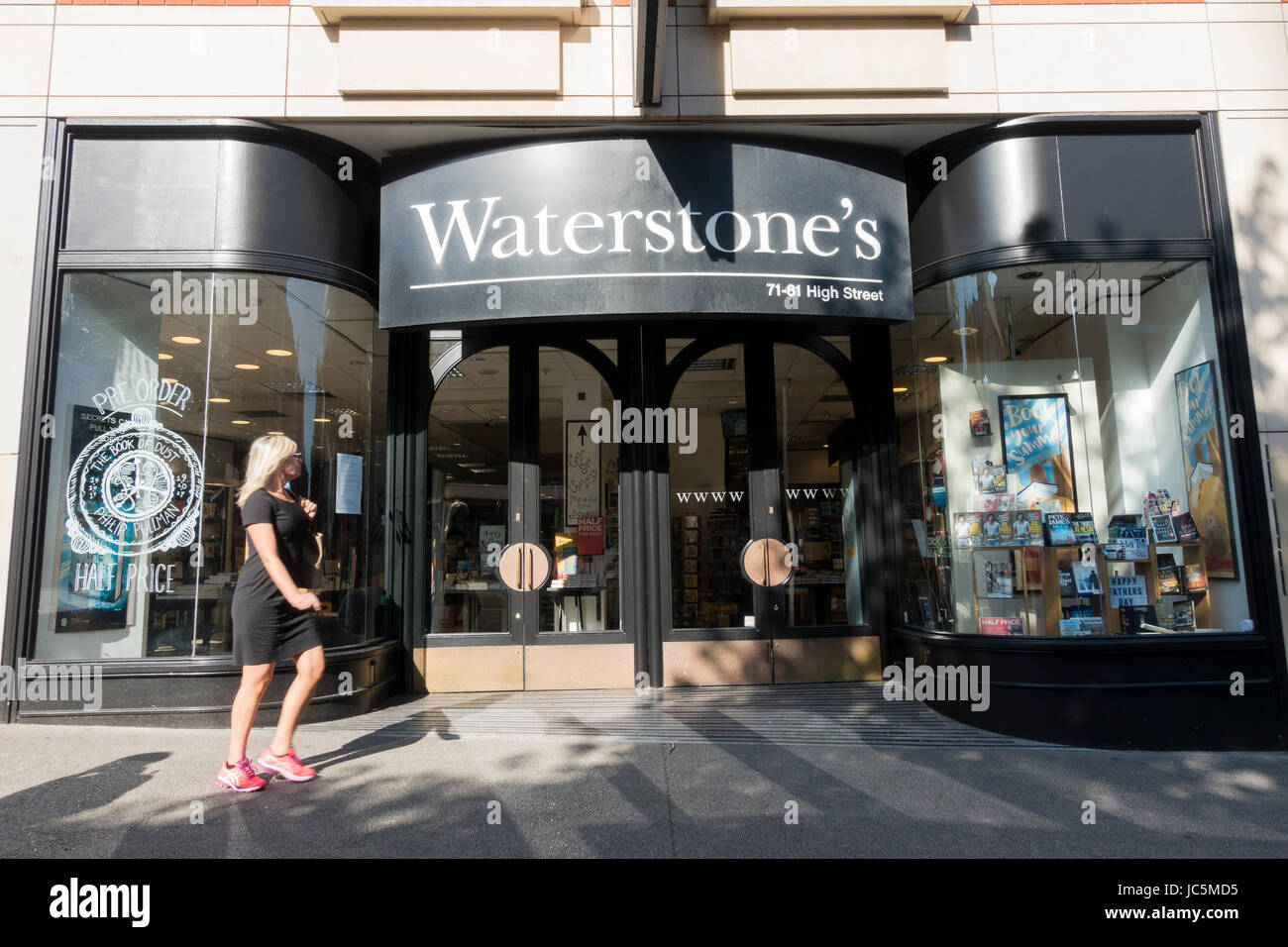 Waterstones in Sutton High Street Foto Stock