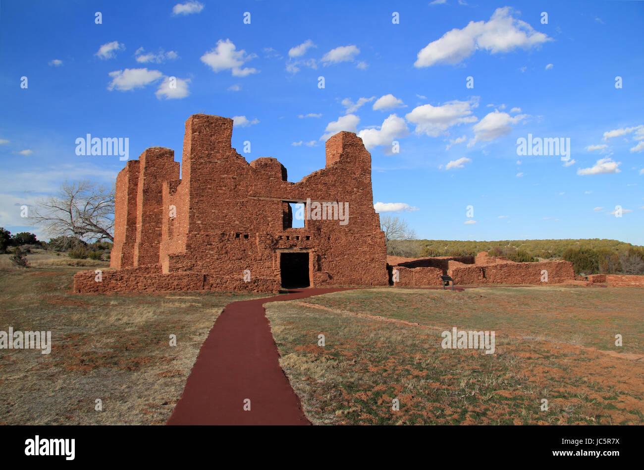 Quarai rovine a salinas monumento nazionale nello Stato del New Mexico Foto Stock
