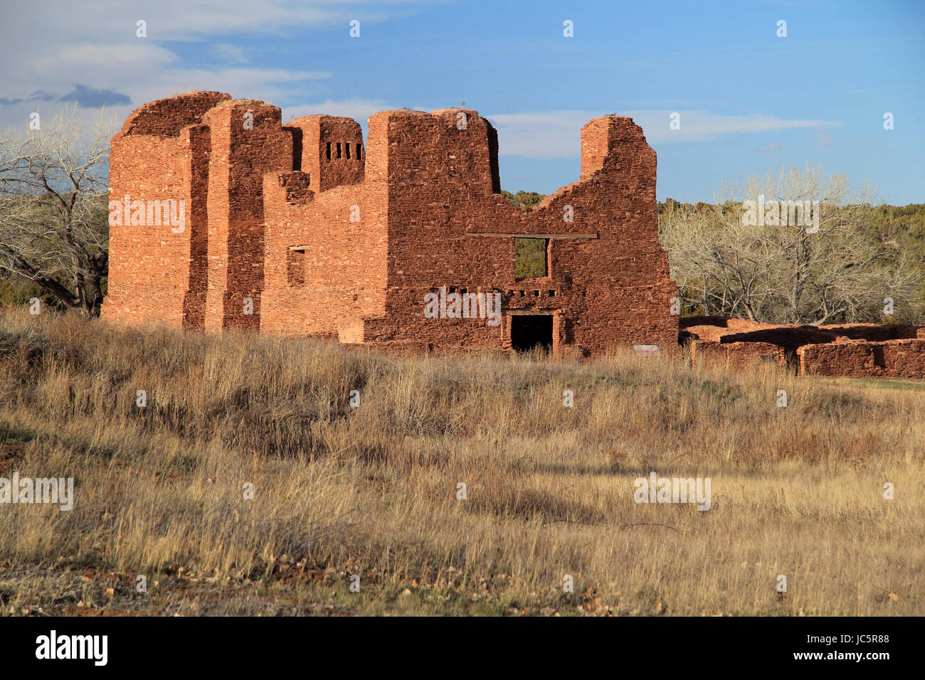 Quarai rovine a salinas monumento nazionale nello Stato del New Mexico Foto Stock