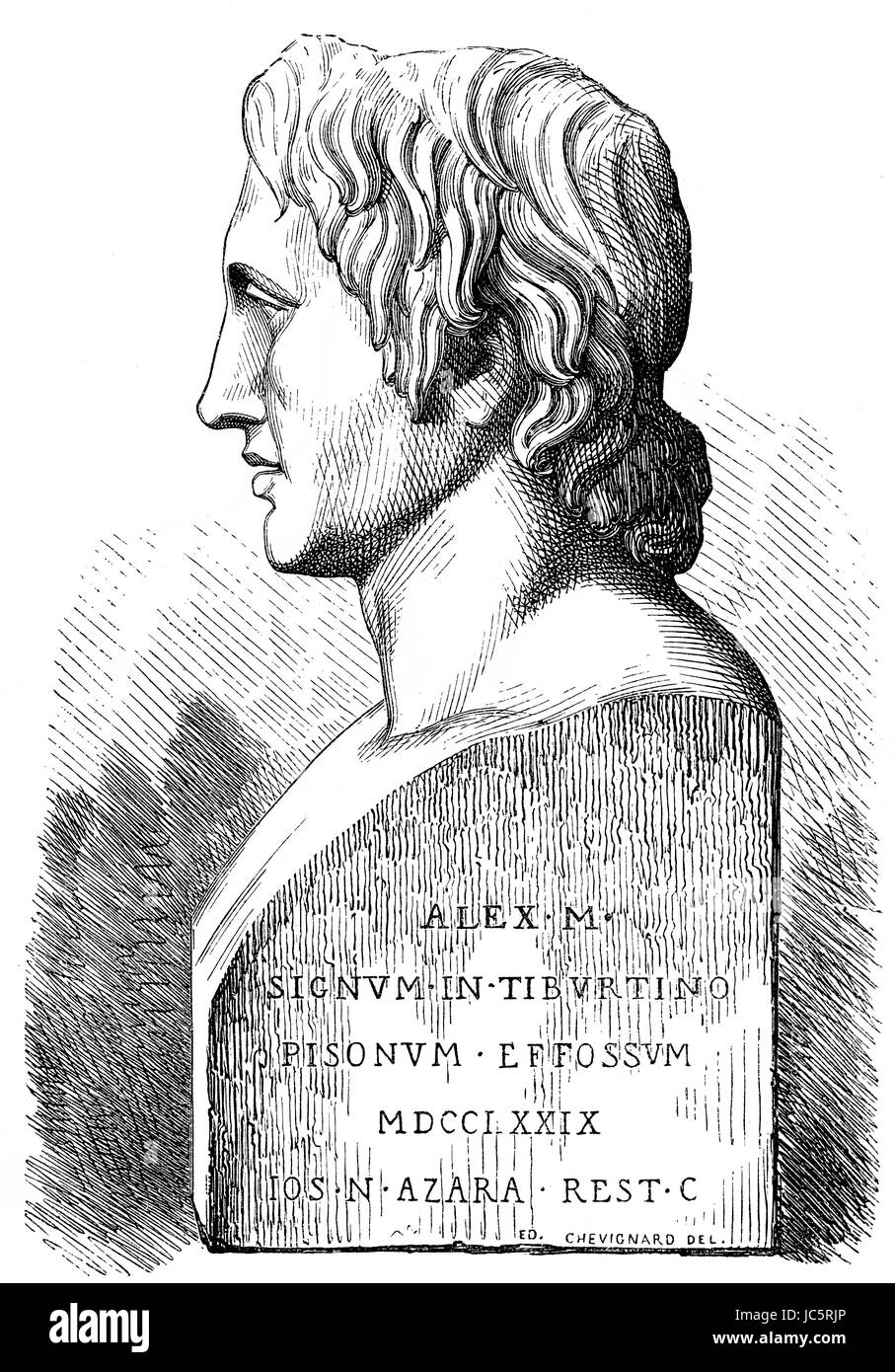 Alessandro il Grande o di Alessandro III di Macedon, 356-323 BC, re di Macedon Foto Stock