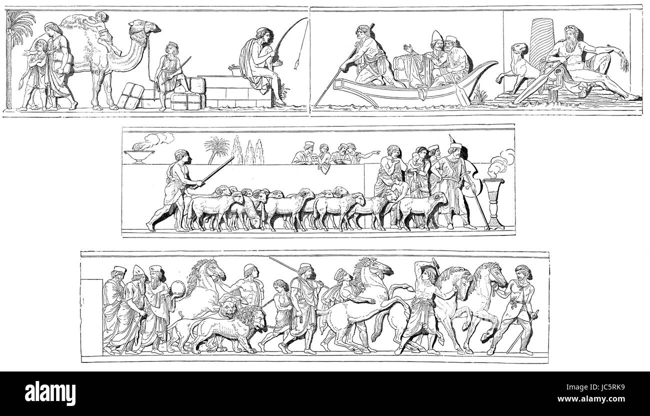 Le guerre di Alessandro il Grande contro il persiano achemenide impero sotto Dario III, 334-324 A.C. Foto Stock
