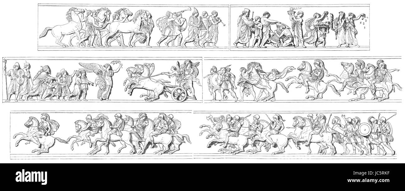 Le guerre di Alessandro il Grande contro il persiano achemenide impero sotto Dario III, 334-324 A.C. Foto Stock