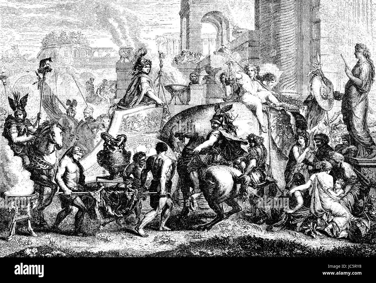 La voce di Alessandro Magno in Babilonia Foto Stock