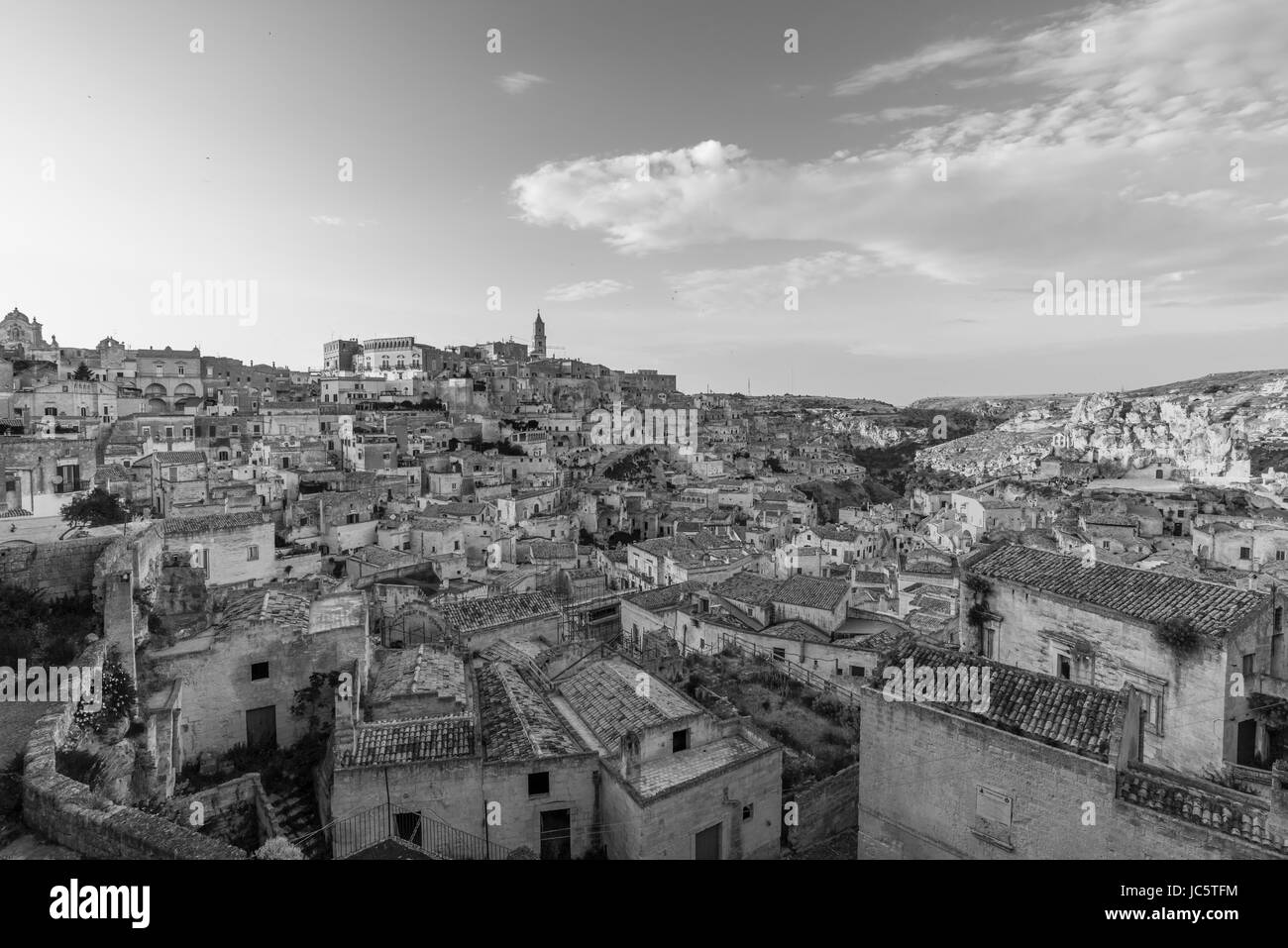 Matera (Basilicata) - Il centro storico della meravigliosa città di pietra del sud Italia, una attrazione turistica per il famoso 'assi' Foto Stock