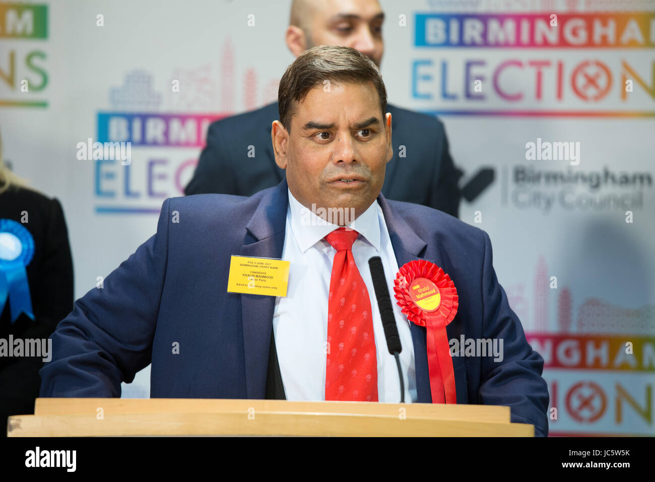 Khalid Mahmood, manodopera MP per Perry Barr mantenendo la sua sede alle elezioni generali nel 2017 Foto Stock
