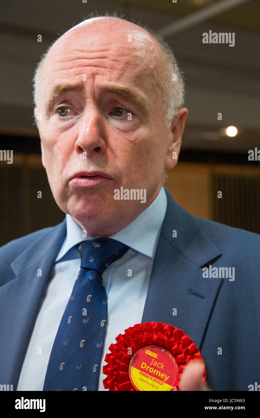Jack Dromey manodopera MP per Erdington mantenendo la sua sede a 2017 elezioni generali Foto Stock