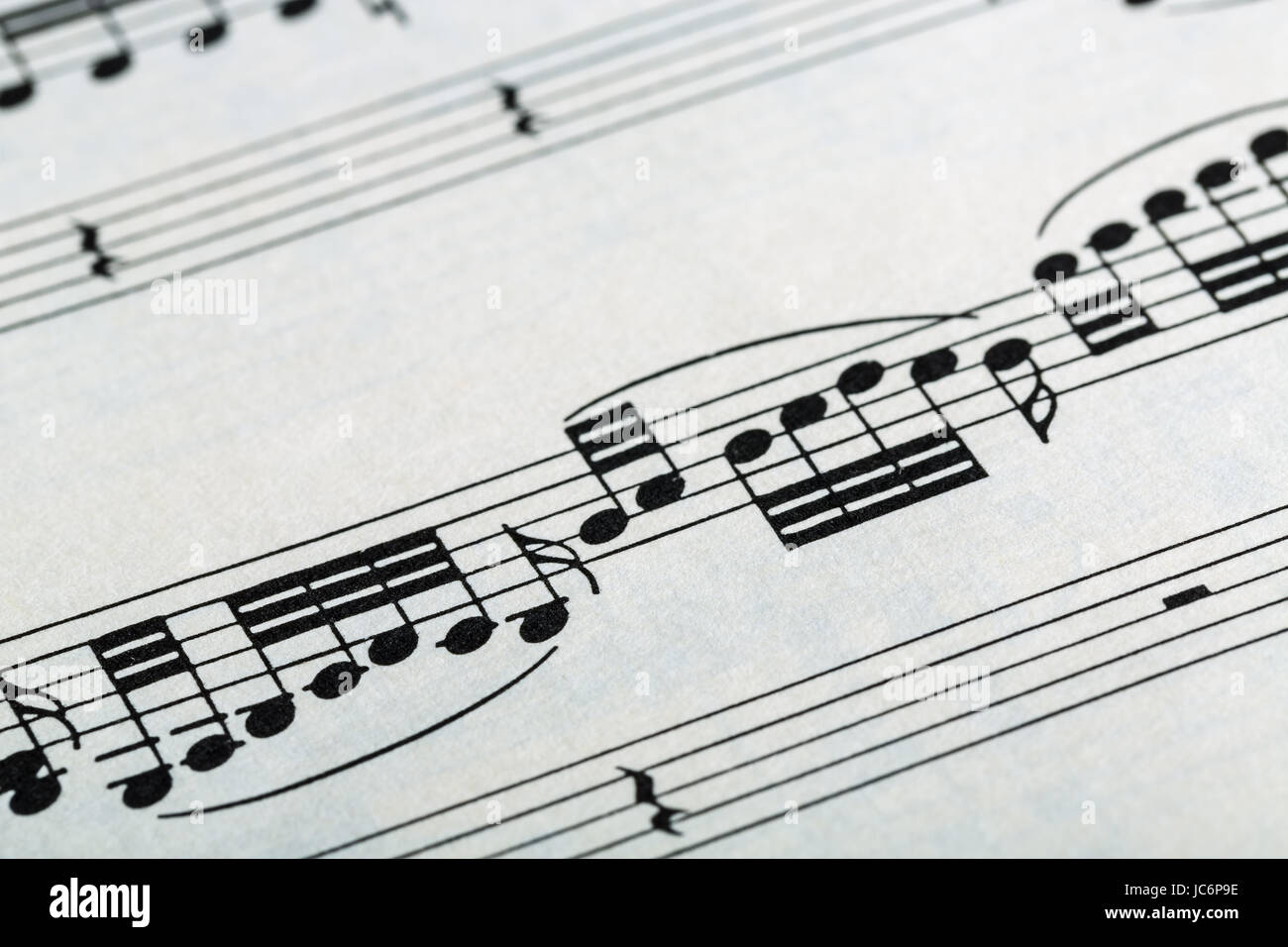 Simboli musicali Foto Stock