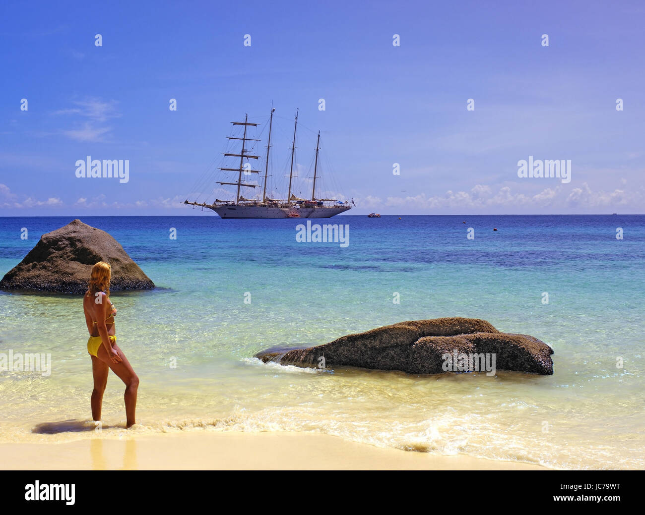 Di Similan Islanda nel Mare delle Andamane, Isole Similan nel mare delle Andamane Foto Stock